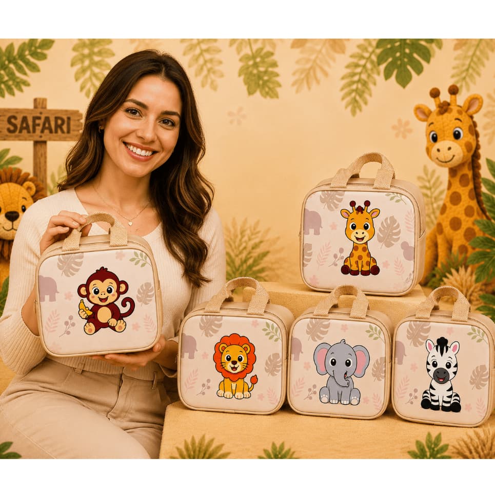 Maleta Safari para Aniversário Lembrancinhas kits 10/20/30 unidades