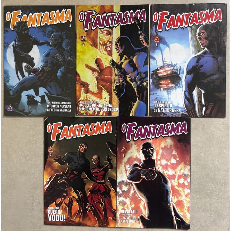Kit 05 Hq O Fantasma  Mythos-  Quadrinhos Vintage