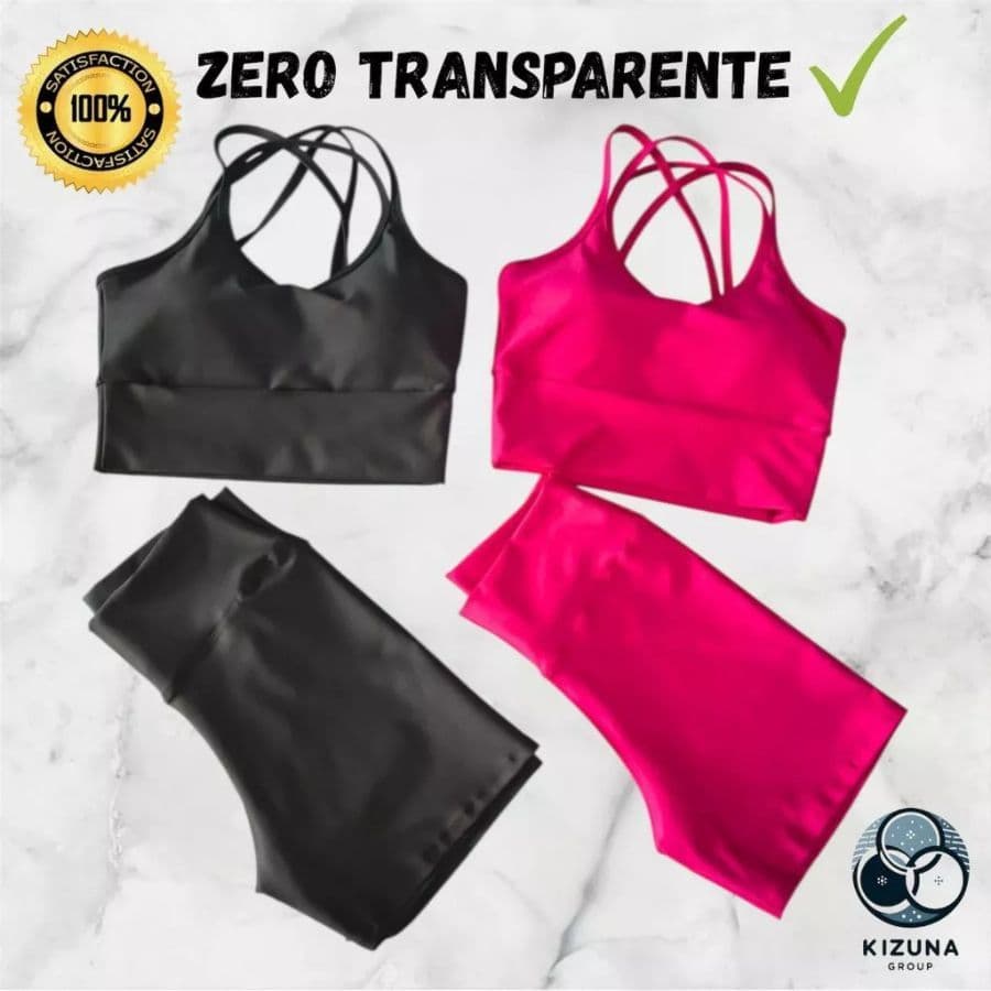 Kit 2 Conjuntos Suplex Premium Short e Top com Bojo Tecido de Alta Elasticidade e Zero Transparencia pra Academia
