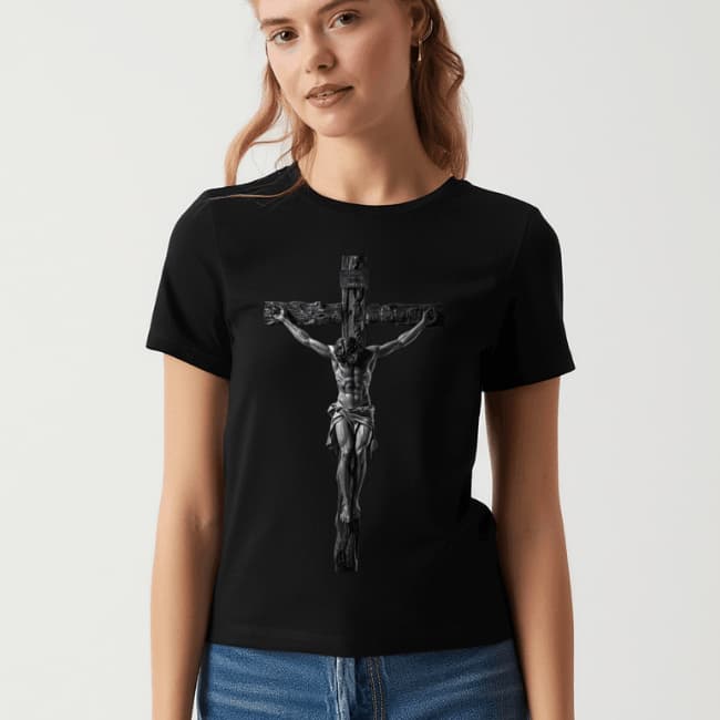 Camiseta Algodao Super Premium  Toque Macio Uso Diário Jesus Cristo Fe Igreja Religiosa
