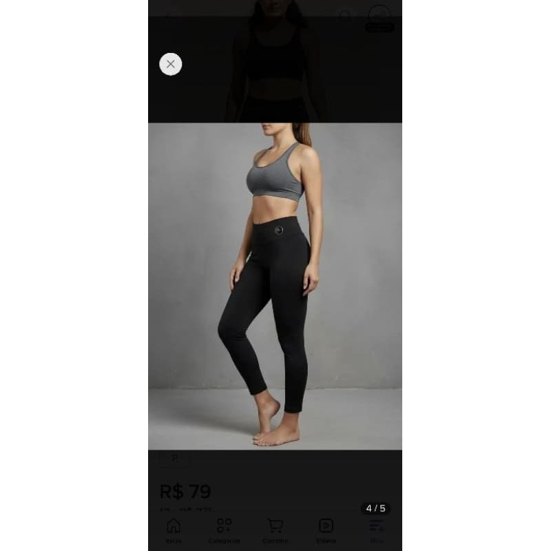Legging suplex grosso tamanho P