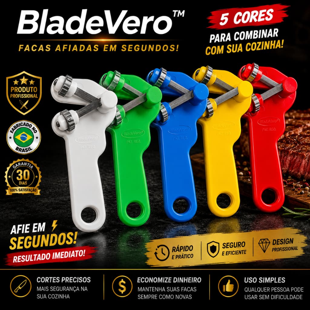 Afiador de Facas Chaira Amolador Profissional Compacto Rápido Portátil Ângulo Certo