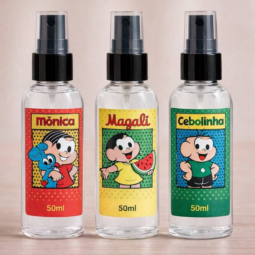 Perfume e Colônia Cebolinha Mônica Magali - Perfume Infantil TURMA DA MÔNICA