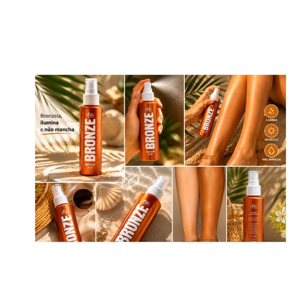 Iluminador Corporal Body Glow Bronze 100ml  Asti Cosméticos - BR
