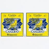 Jogo 2 Encordoamento Violão Aço Canário Giannini 6 Cordas com Bolinha - Novo Original