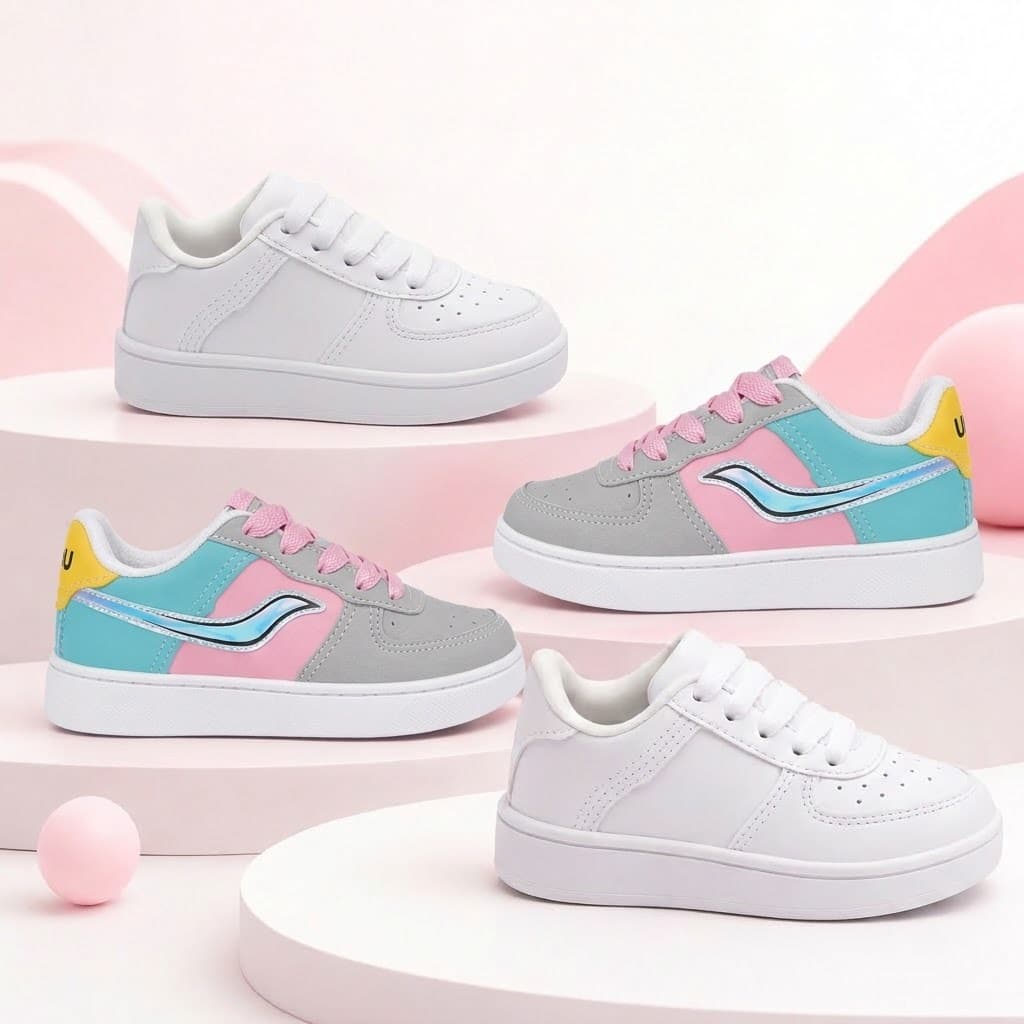 Kit 4 Pares Tênis Infantil Menina Conforto Total E Estilo Para Escola E Lazer Super Oferta