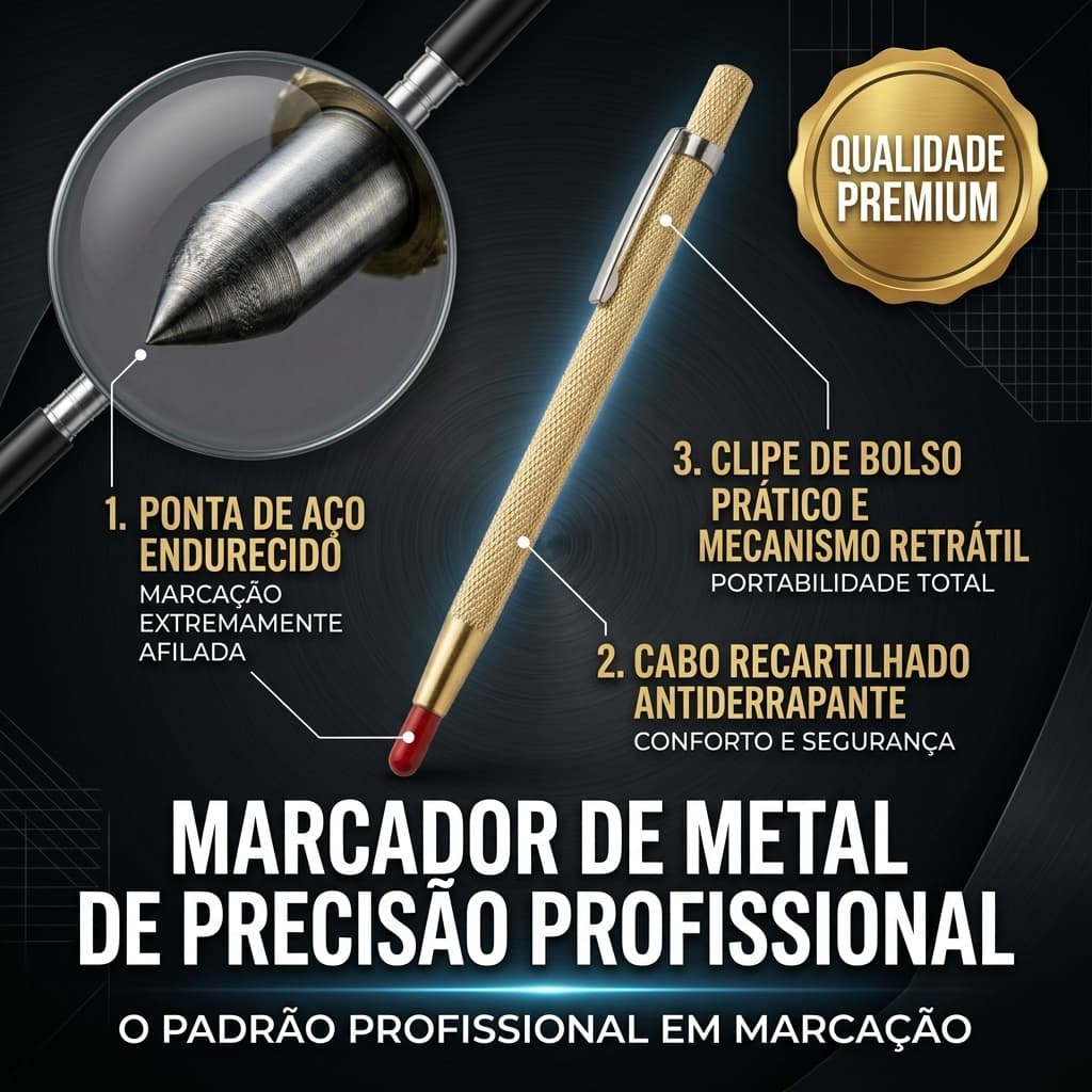 KIT 7  Riscador Manual Cortador de Piso Porcelanato Tipo Caneta Profissional Ponta Vídea 140mm Para Aço Vidro Cerâmica