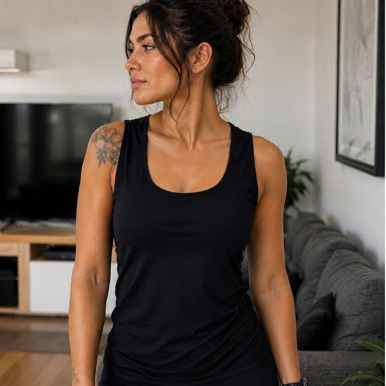 Regata Feminina Fitness Casual Poliamida Premium
