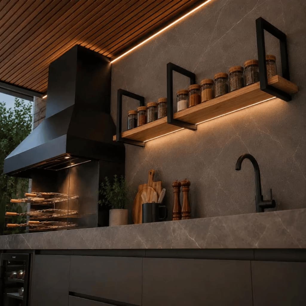 Suporte Prateleira Ferro Estilo Industrial Parede 30x30 Kit 3 Peças Pronto Para Instalar