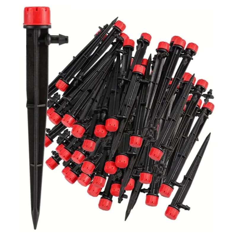 Kit até 30 Gotejador Regulável Com Estaca Jardim Irrigação - Oferta