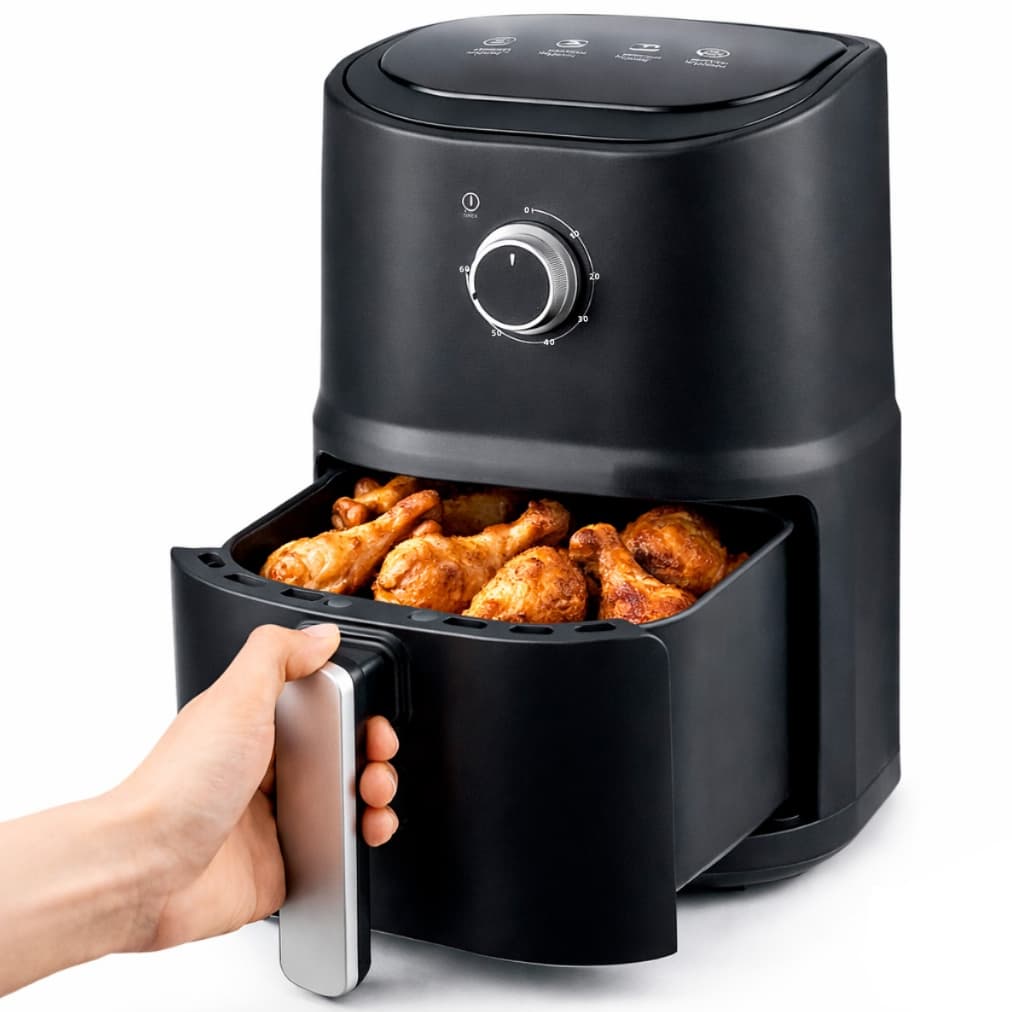 Air Fryer 12V Automotiva 3L Fritadeira Elétrica Sem Óleo Carro Caminhão MotorHome