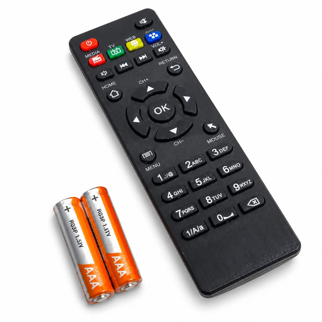 Controle Remoto Universal TV Box Smart 4K Compatível Android Box Navegação Fácil Com Pilhas Pronto Uso Infra Sem Fio IRS