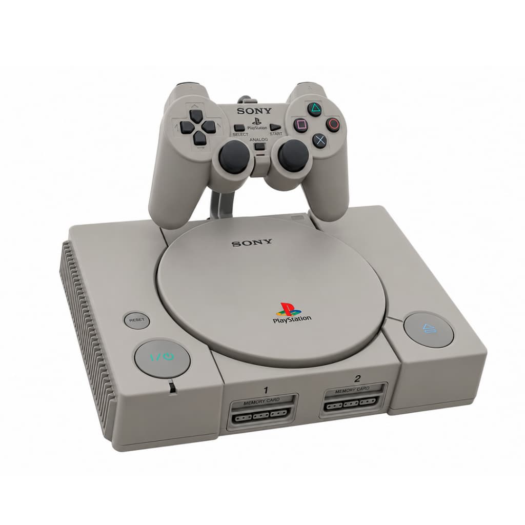 Suporte Horizontal para PS1 Console Playstation 1 Com Apoio Para Controle