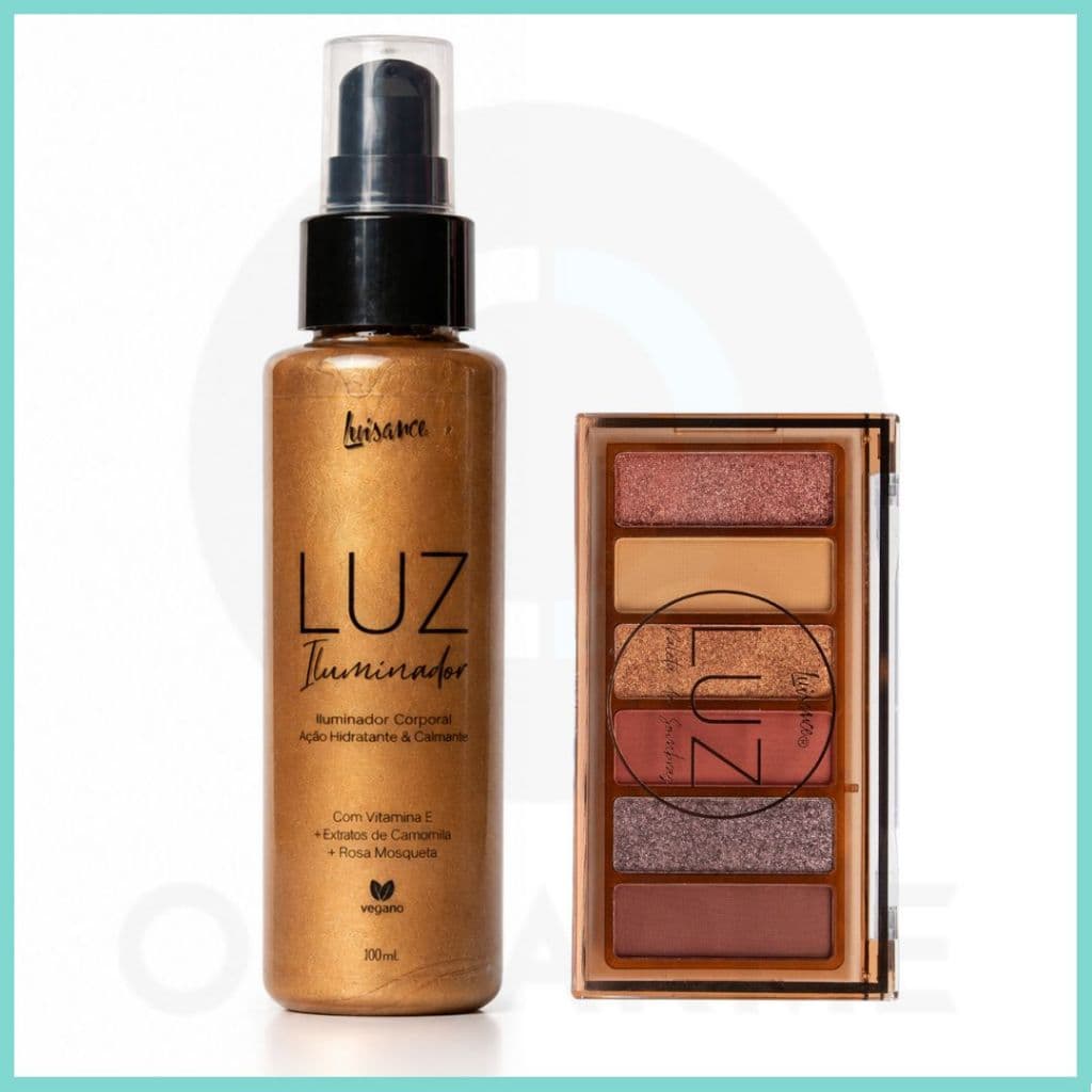 Iluminador Corporal Bronze Luisance Coleção Luz Glow Bronzeado Vegano Hidratante
