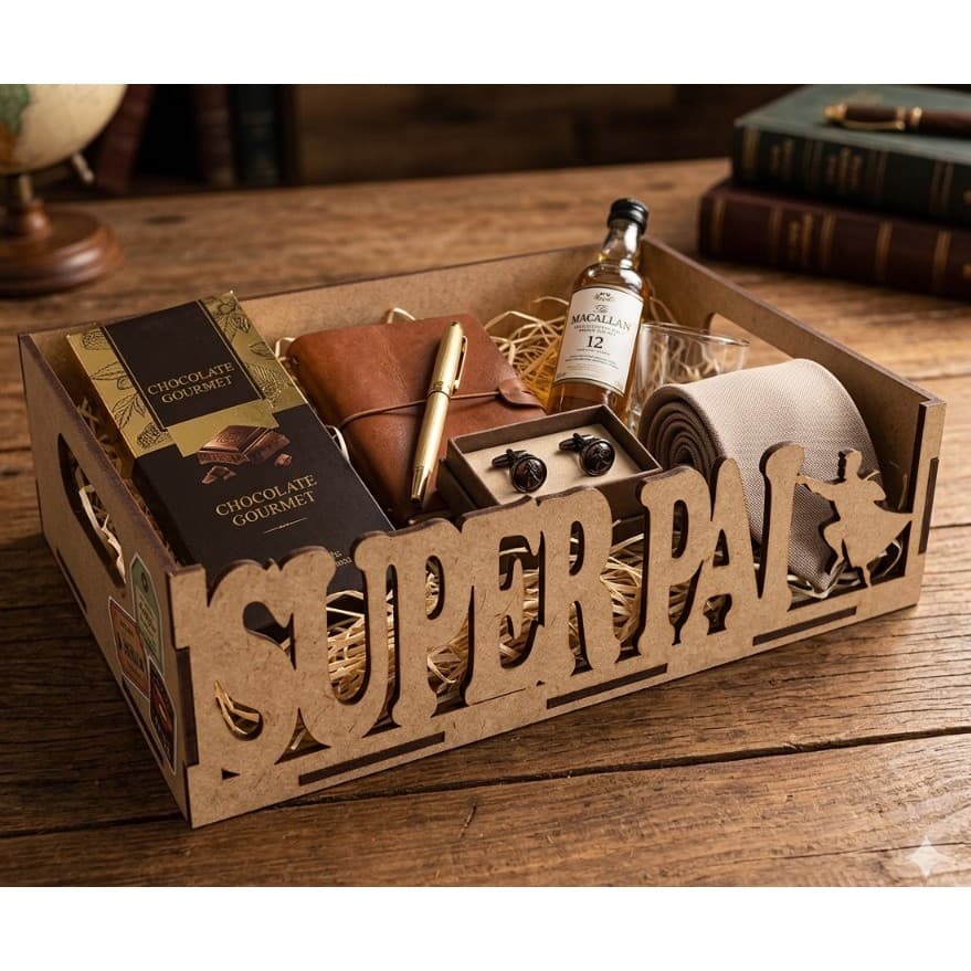 Kit 5 A 30 Unidades Bandeja Super Pai Mdf Cru Atacado 15x20x6