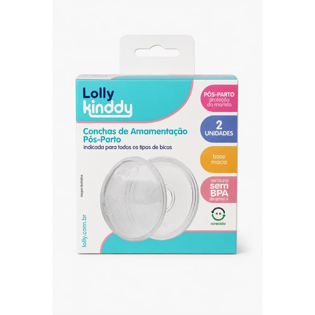 Conchas de Amamentação Pós-PartoC/ 2 unidades Lolly Kinddy