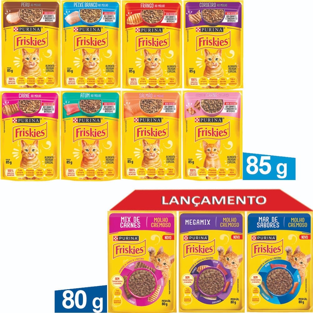 Sache Friskies 85g 80g Caixa Display 15 Unidades