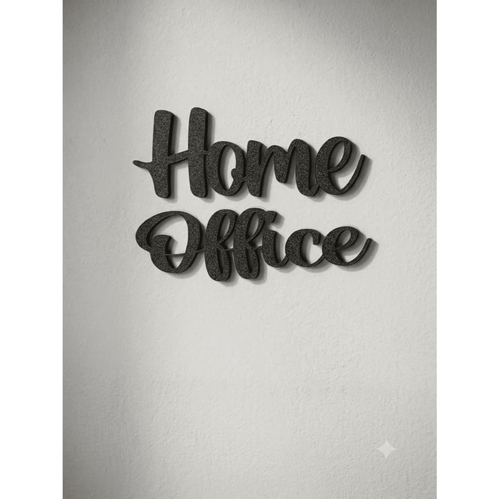 Letreiro De Parede Home Office Placa Decorativa 3D/Placa decorativa Home Office/ Frases para parede/ Enfeite de parede