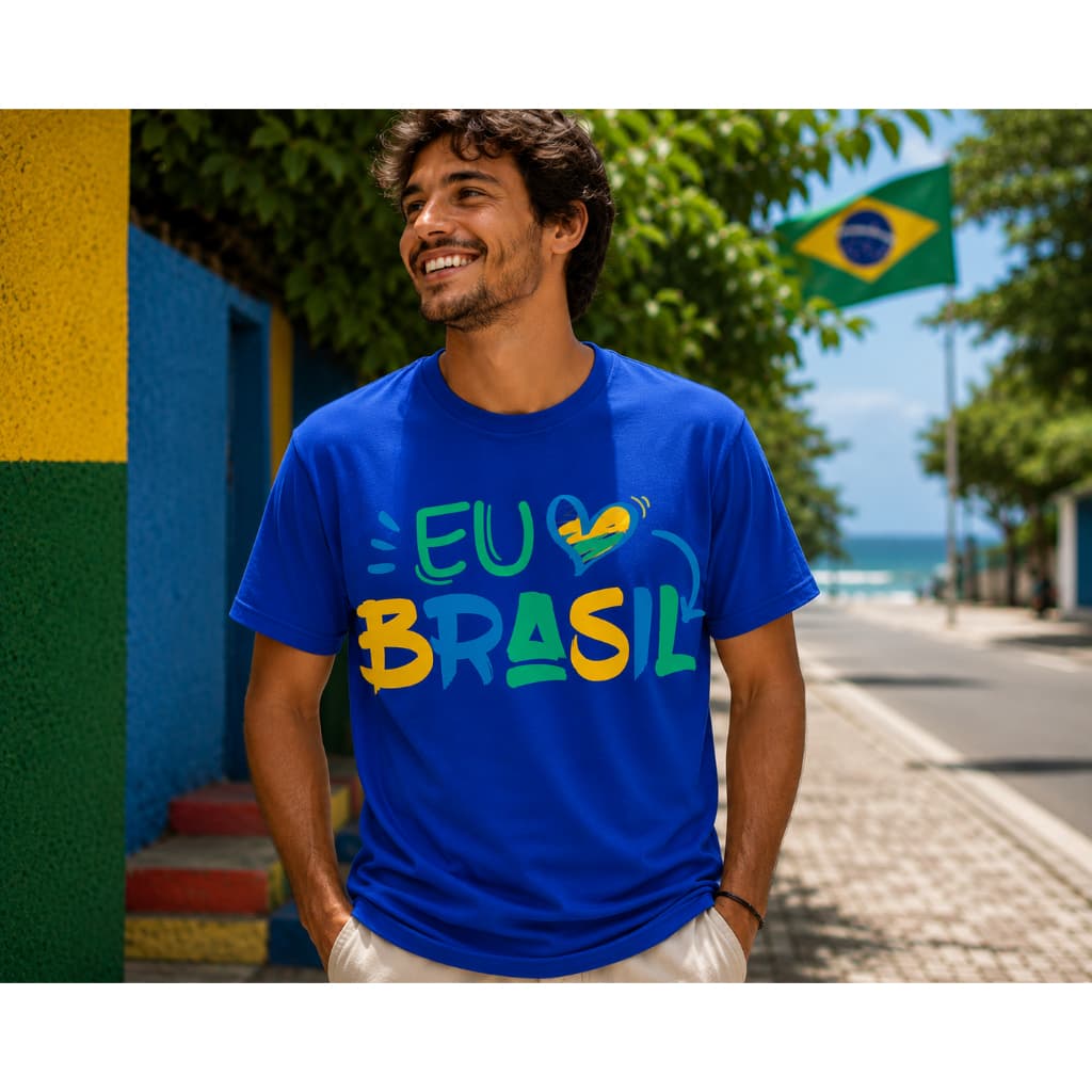 Camiseta Feminina/Masculina Unissex Brasil Hexa Copa Torneio Mundial