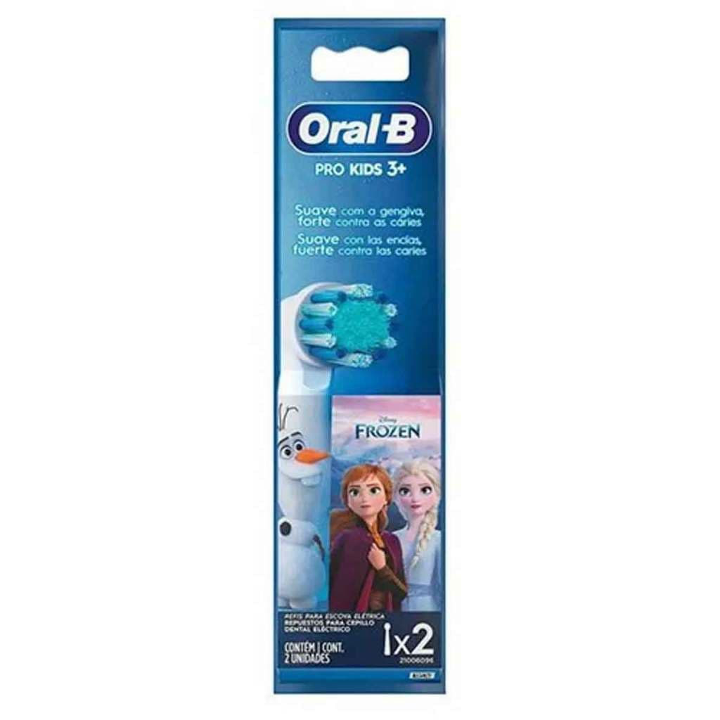 Refil para Escova de Dentes Elétrica Infantil - Oral-B Frozen 2 Unidades