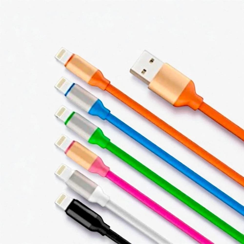 Cabo de Carregador colorido 1.2m iPhone USB