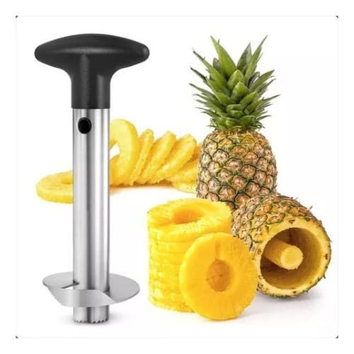 Descascador Fatiador De Abacaxi Em Aço Inox Espiral Cozinha