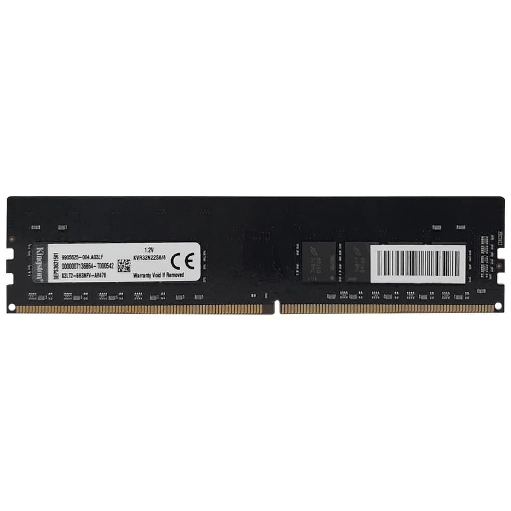 Memória Ram Kingston Kvr32n22s8/8 Ddr4 8gb 3200 Mhz