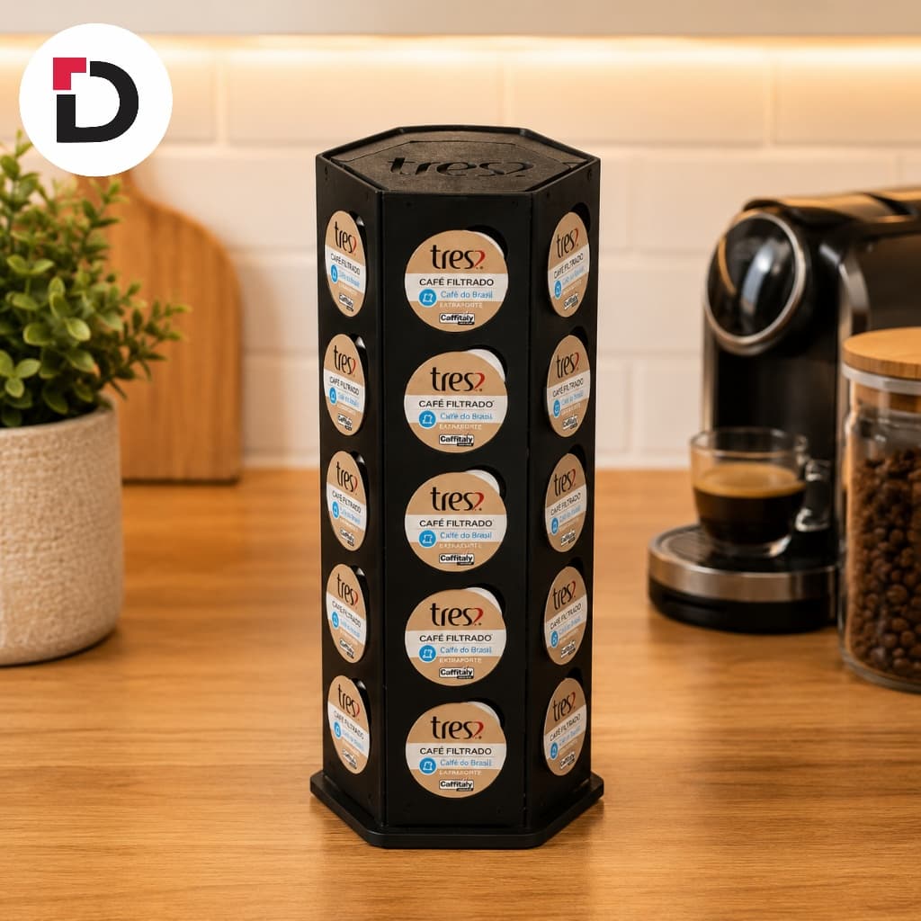 Porta Cápsulas Suporta Até 30 Cápsulas Nespresso Dolce Gusto Decoração