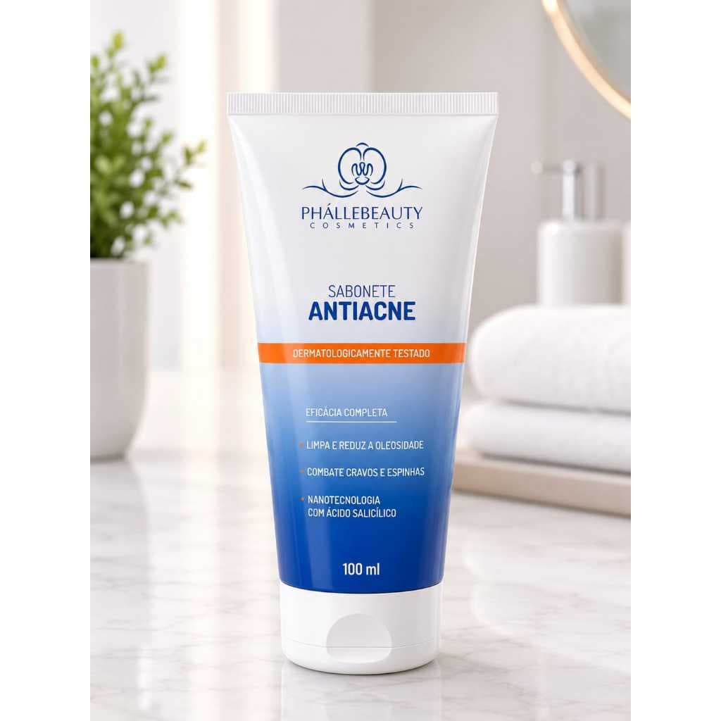 Sabonete Facial Óleo de Rosa Mosqueta 100ml PhálleBeauty