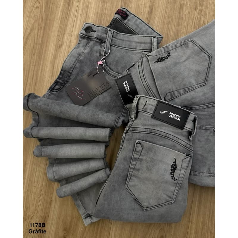 calça cargo calça jeans sal e pimenta calça jeans com lycra cintura alta