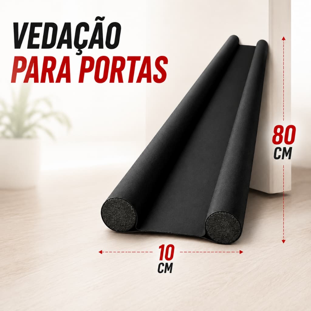Veda Porta 80/90cm Espuma Impermeável Contra Vento, Insetos, Poeira, Vedação Ar-Condicionado/Ruído