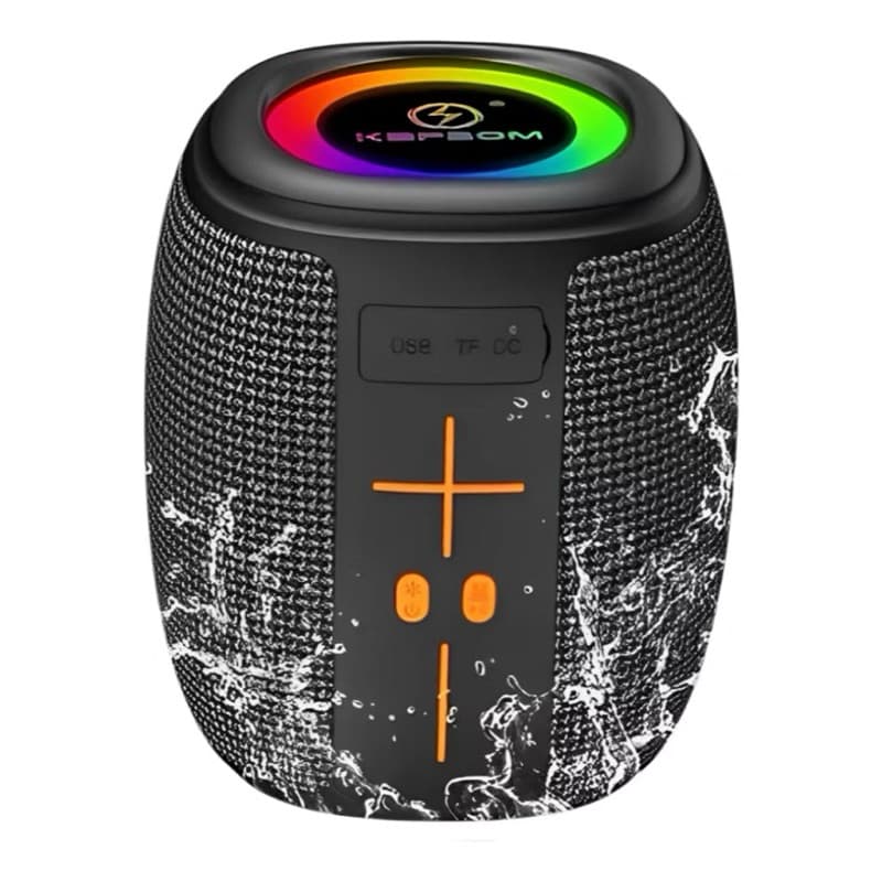 Caixa de som portátil Bluetooth Kapbom KA-8596 50W TWS LED/USB/SD/FM com graves potentes