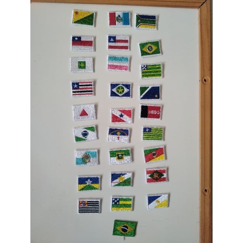 PATCH BORDADO TERMOCOLANTE-BANDEIRAS-ESTADOS DO BRASIL 2