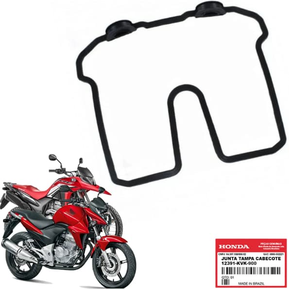 Junta Tampa Válvula Honda CB 300R XRE 300 Com Coxim