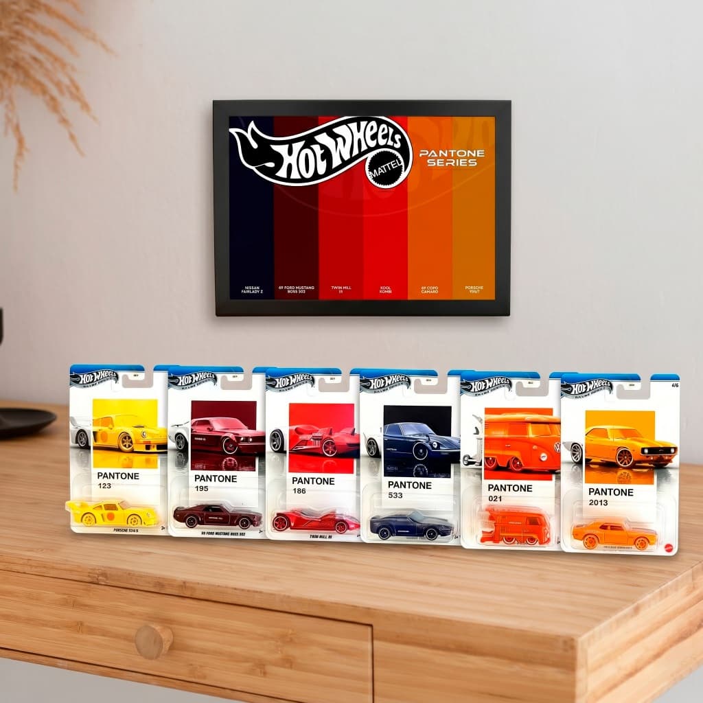 Quadro Expositor para Coleção Pantone Hot Wheels – Tamanho A4