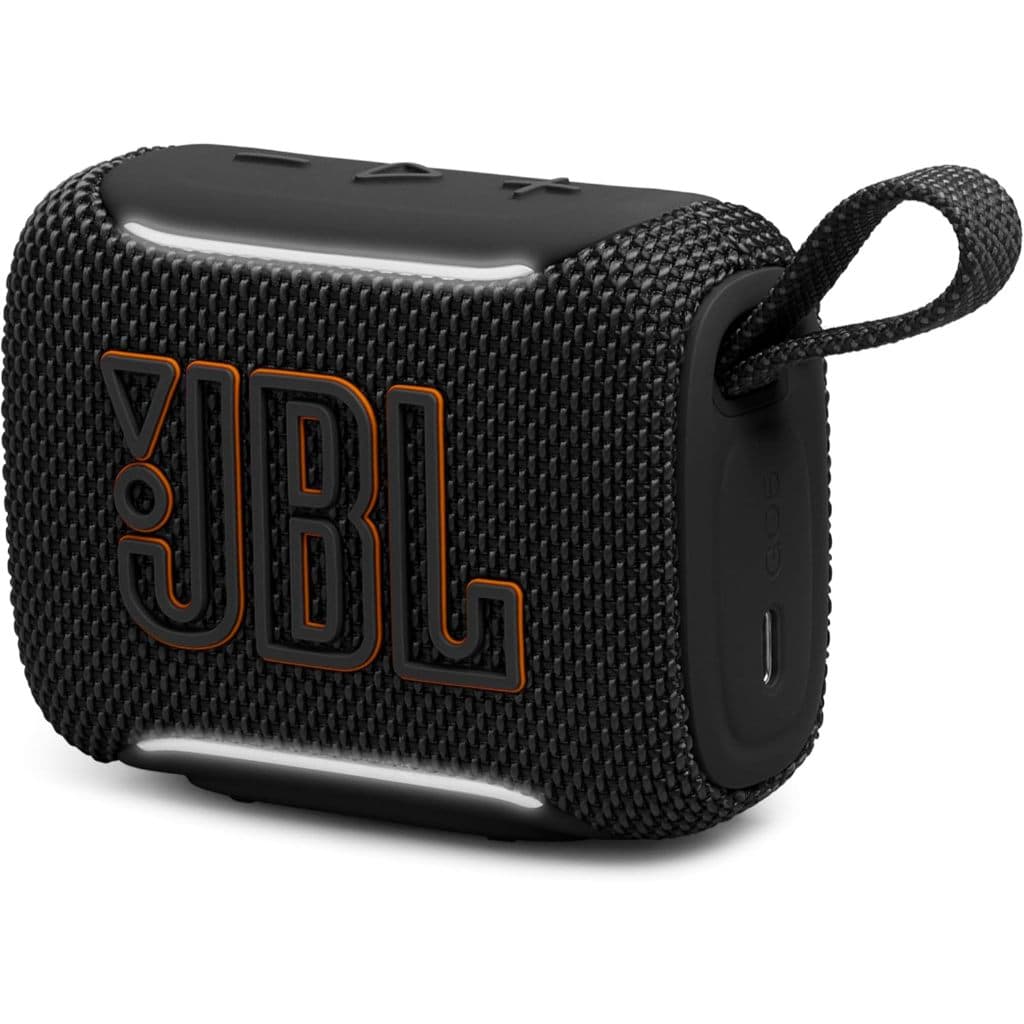 Caixa de Som Portátil JBL GO 5 Preto Original Bluetooth À Prova D'água Iluminação e Auracast