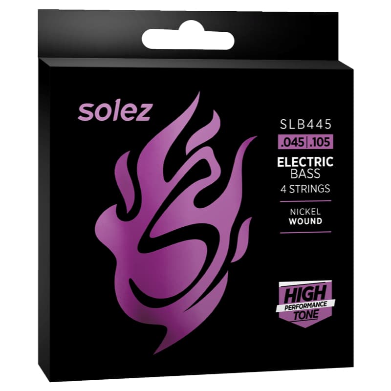Encordoamento Solez Contra Baixo 4 Cordas SLB445 .045 .105 Nickel Wound
