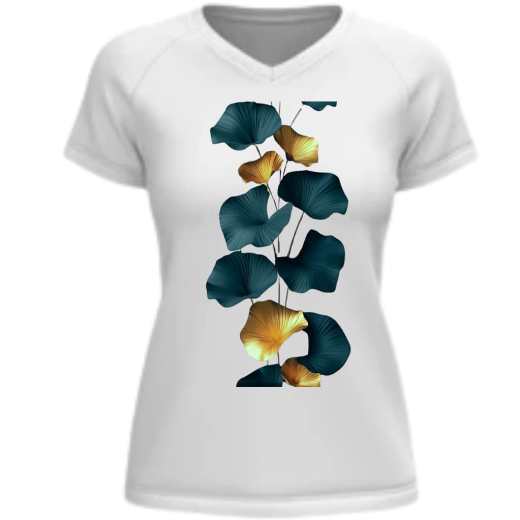 CAMISETA BABY LOOK, ESTAMPADA, FLORAL, DTF TEXTIL.