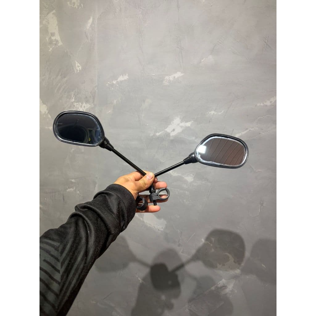 Par Retrovisor Articulado para Bicicleta e Moto com Refletor | Kit 2 Unidades Universal