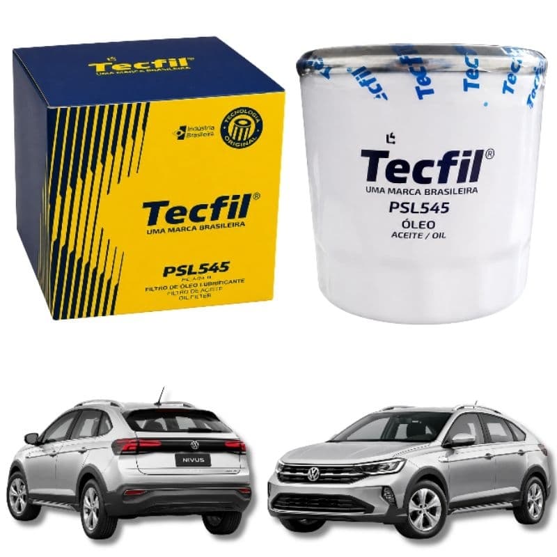 Filtro Óleo Tecfil PSL545 Volkswagen Nivus 1.0 12V TSI Flex 2020 Original