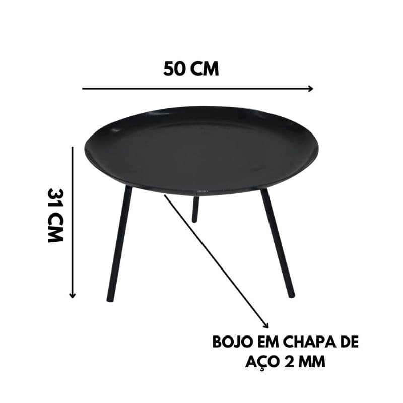Lareira Redonda (Externa) À Lenha ou Carvão