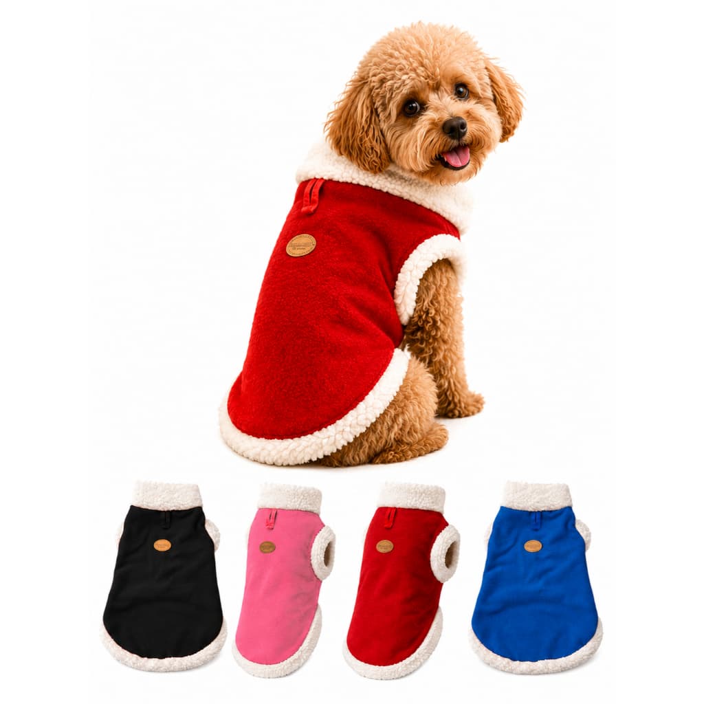 Roupa Para Cachorro Inverno Casaco Pet Fleece Peluciado Quentinho Premium Cães Pequenos e Médios
