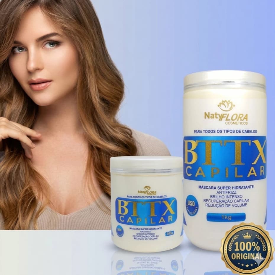 Btx Capilar Natyflora Bubaloo 0% Formol Redutor de Volume 500g e 1kg Botox Capilar Hidratante