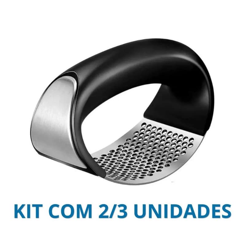 Amassador de Alho Manual Reforçado Espremedor Triturador de Alho Kit 2 ou 3 Unidades