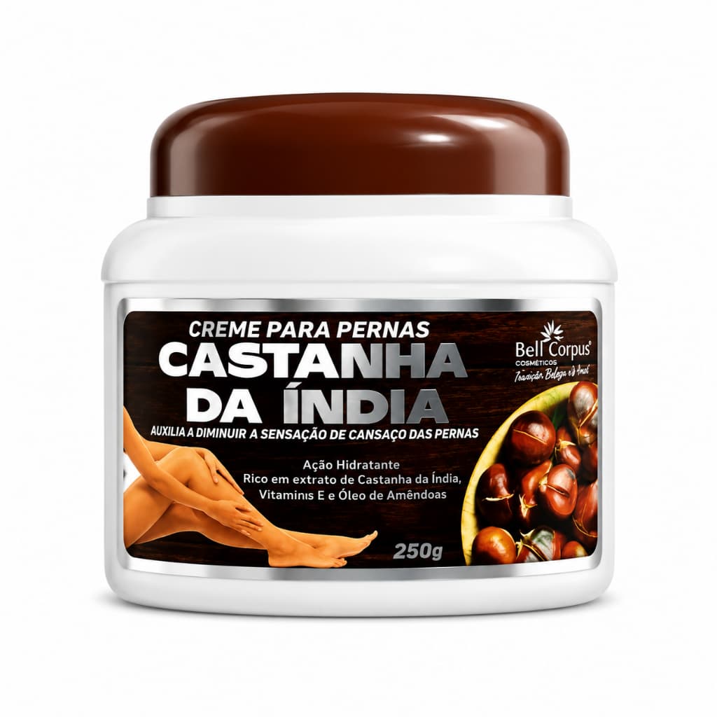 Creme para as Pernas Castanha da Índia 250g - Bell Corpus