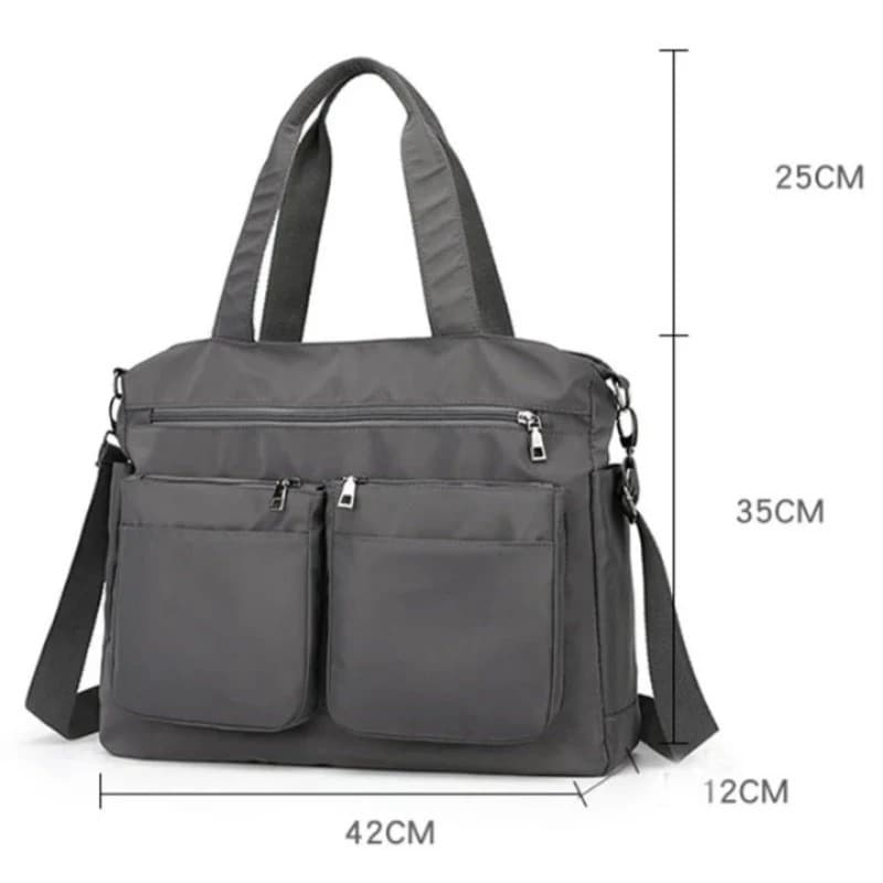 Bolsa transversais grande feminina impermeável casual viagem, faculdade, academia