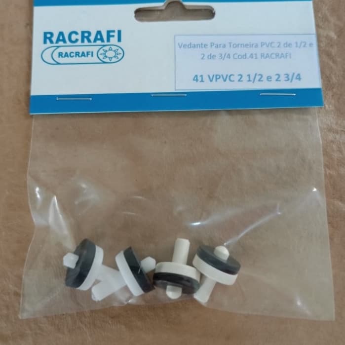 Kit Vedante Para Torneira Pvc 2 Pcs 1/2 e 2 Pcs 3/4 Cod.41 RACRAFI