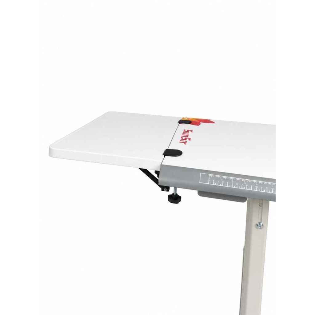 Extensor de Mesa para Máquina de Costura Industrial com Dobradiça Auxiliar para Confecção e Ateliê