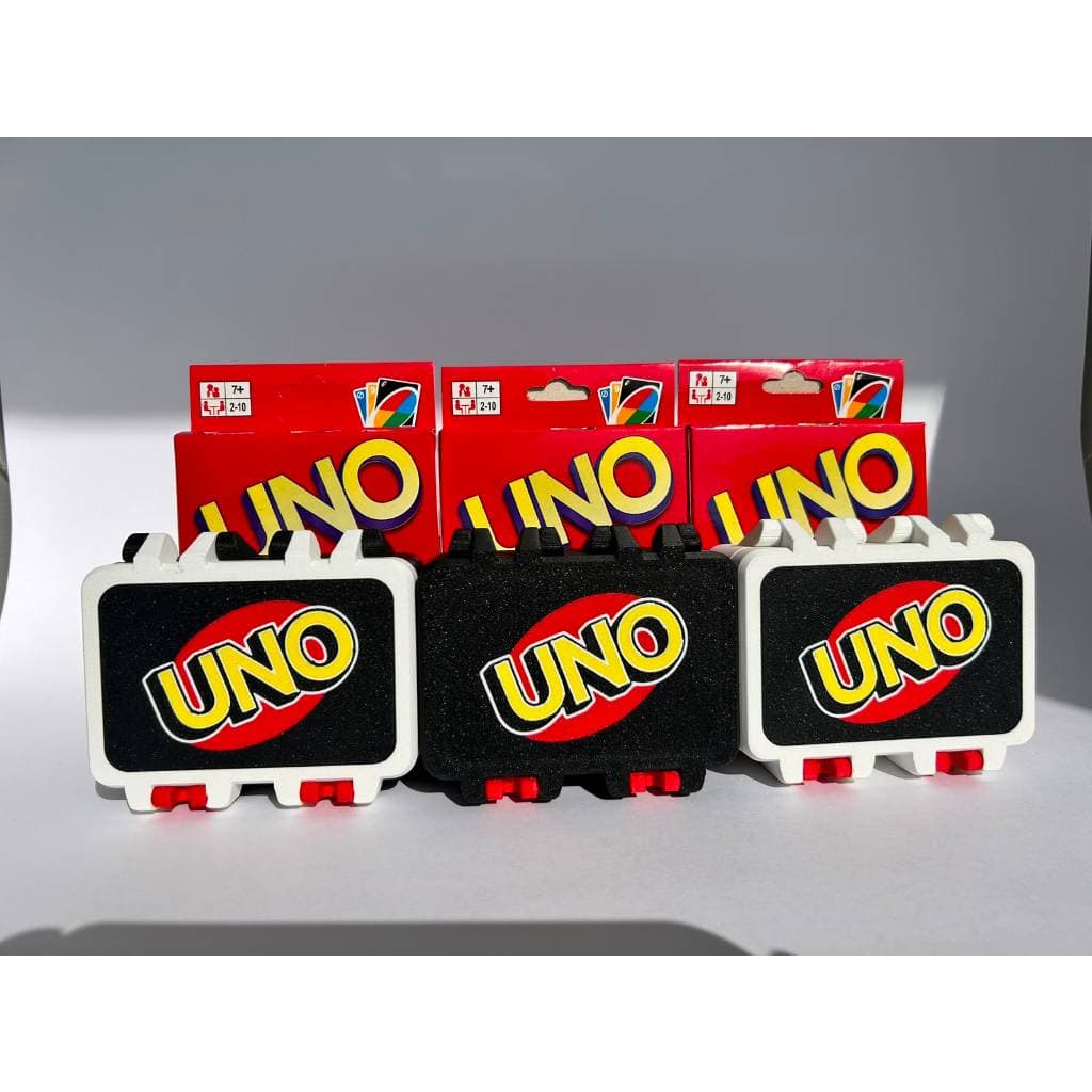 Kit Jogo Uno Completo + Caixa Organizadora Porta Cartas Estojo Protetor