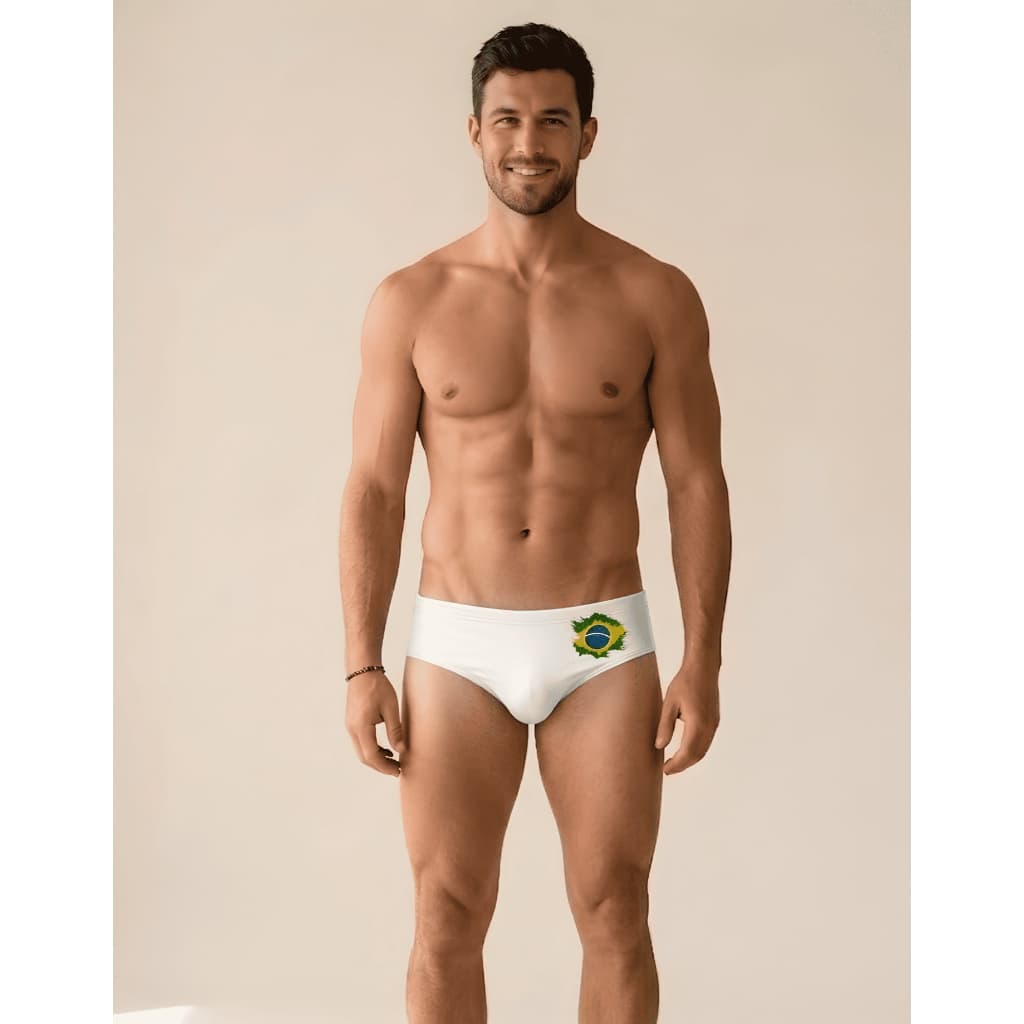 Sunga Slim Masculina Estampa Bandeira Brazil Wonder Brasil